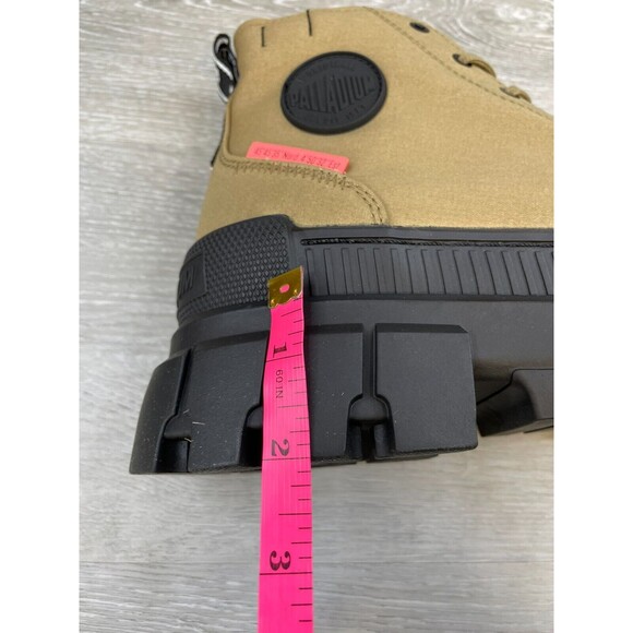 Palladium Revolt Hi TX 97242-307-M Women 10 Brown CottonCanvas Ankle Combat Boot - Picture 7 of 12